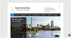 Desktop Screenshot of bostonfootandankle.com