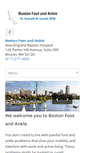 Mobile Screenshot of bostonfootandankle.com